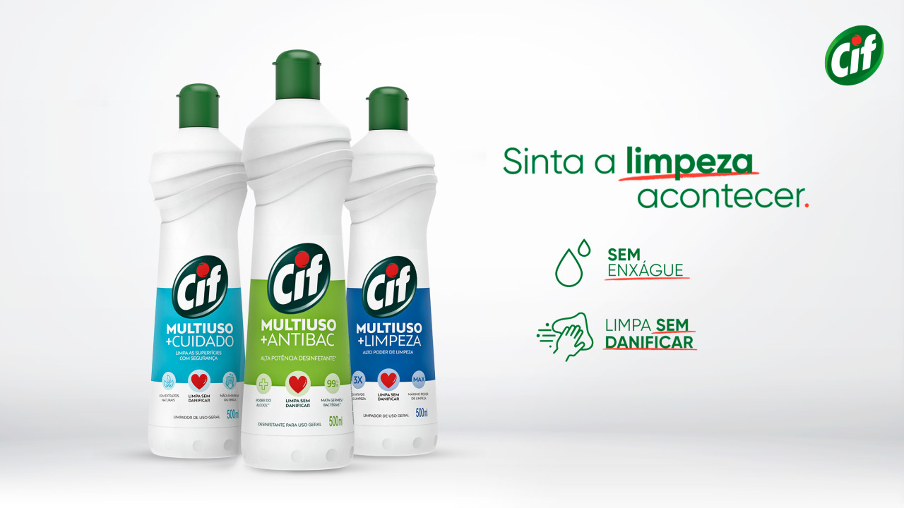 CIF Multiuso tem alto poder de limpeza para cuidar da sua casa