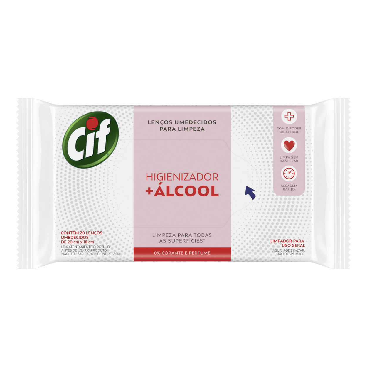 CIF Higienizador + Álcool Wipes