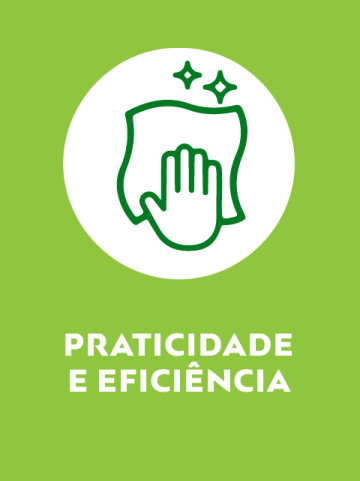 Nossos produtos possuem fórmulas únicas que te auxiliam em uma limpeza diária prática e eficiente